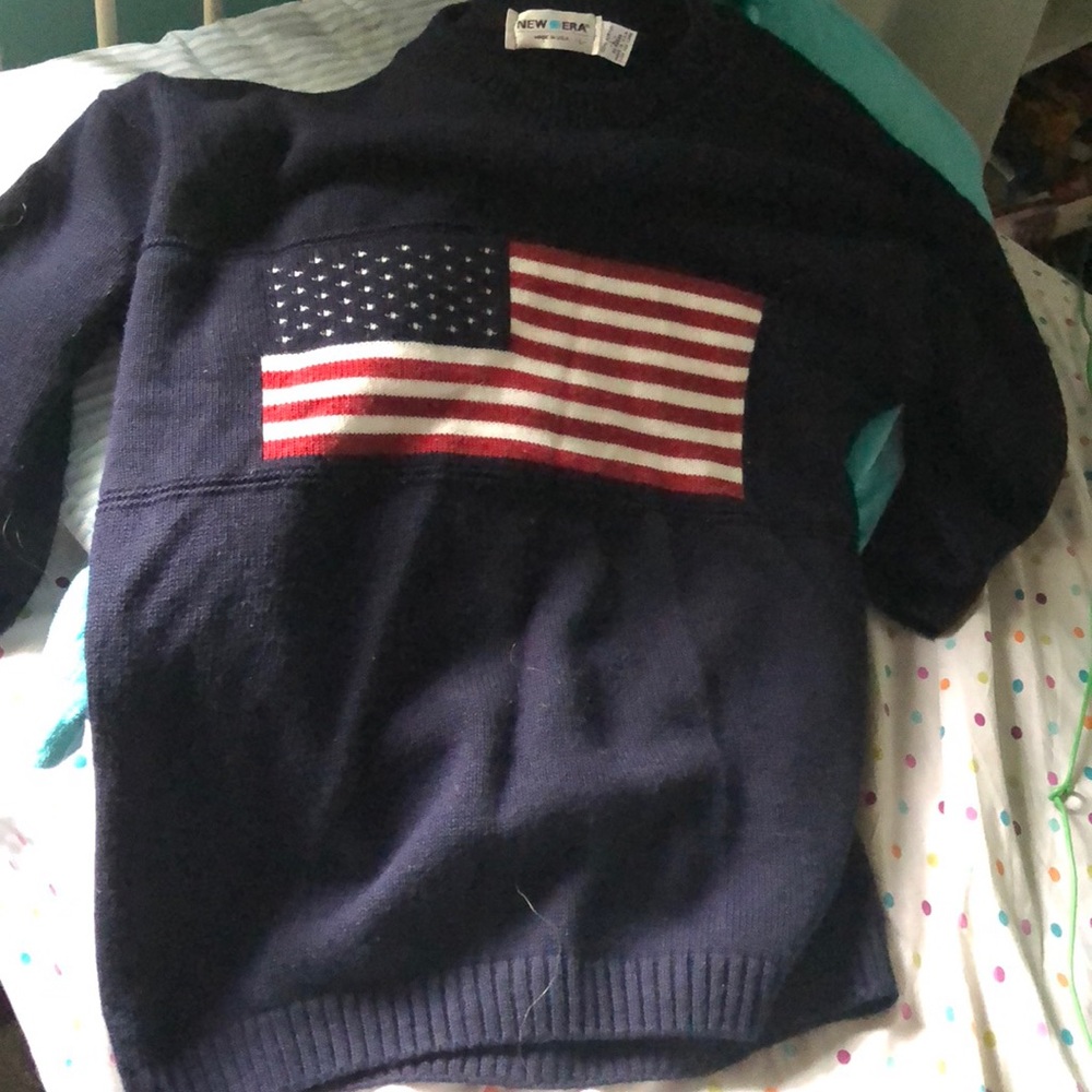 vintage patriotic new era sweater